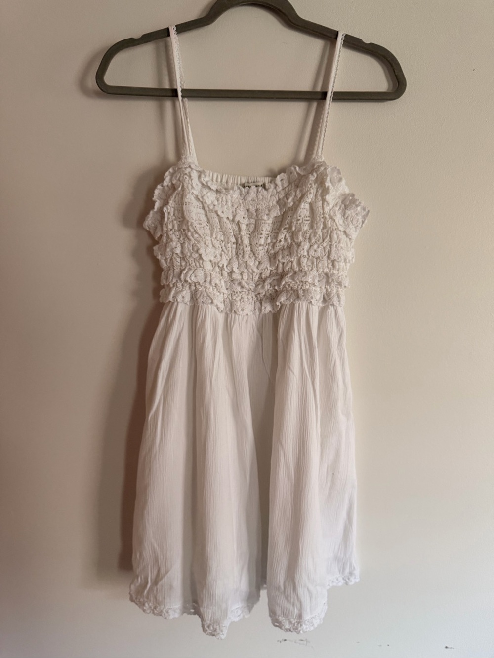 White Crochet Bodice Sundress